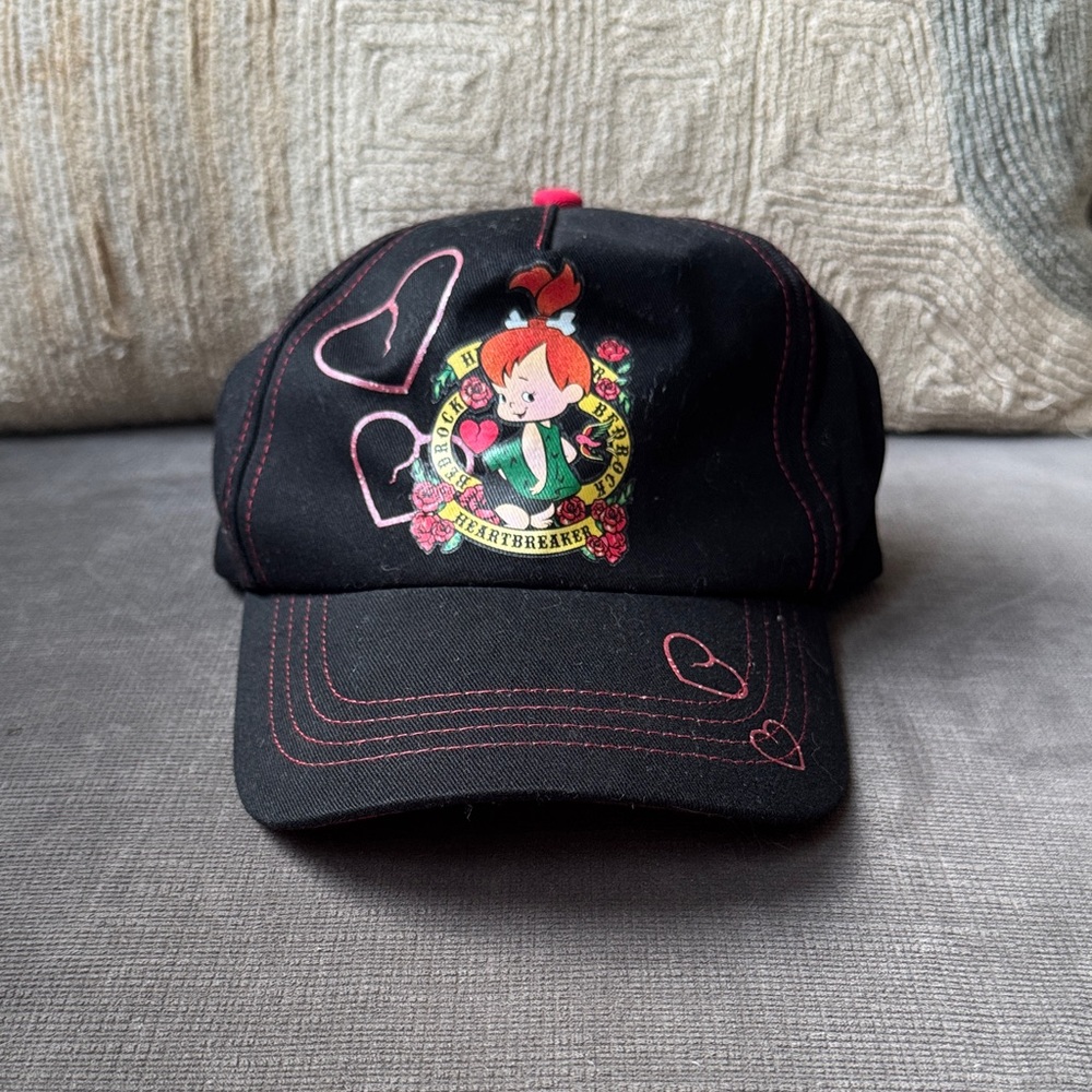 Vintage Flintstones Hanna Barbera Heartbreaker Hat / 2007 / New / Women's
